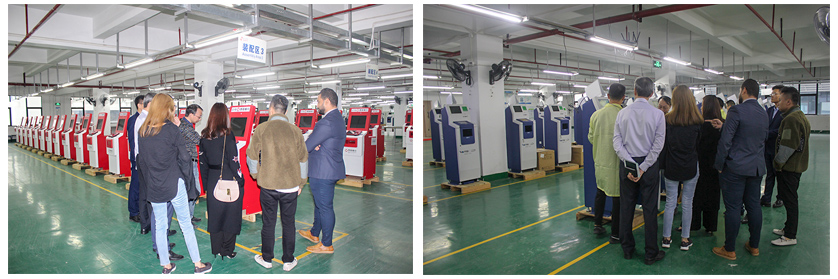 參觀旭子科技自助終端制造中心 參觀旭子科技自助終端制造中心